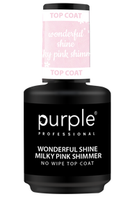 Be TPO Viršutinis sluoksnis be lipnumo "WONDERFUL SHINE MILKY PINK SHIMMER" P461, 15ml